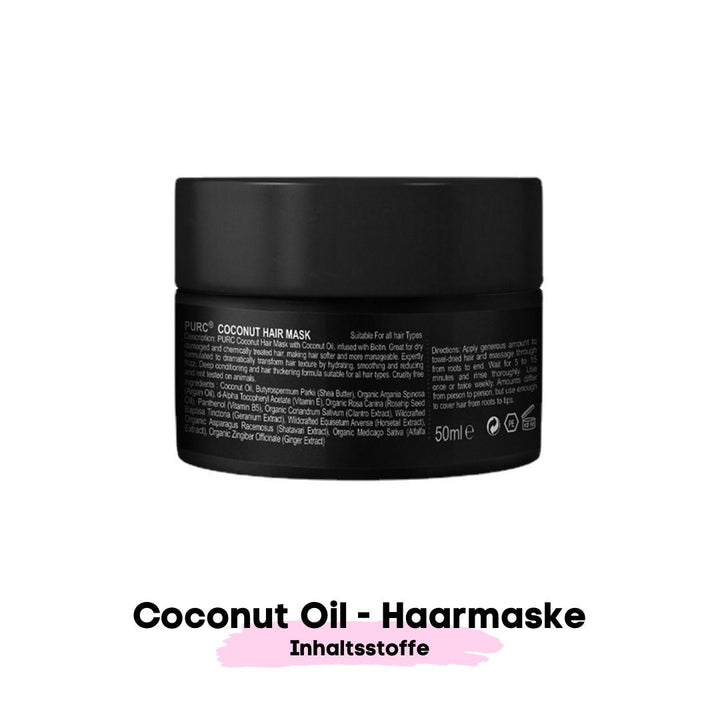 Coconut Oil - Haarmaske (für glänzend weiches Haar) - SOLOH